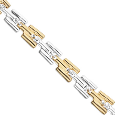 Купить Браслет Звенья ROOTS, с серебром и золотом - Фото 7