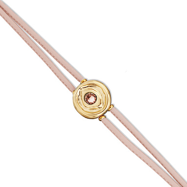 Купить Кожаный браслет глаз Ser Intuitiva с черным кристаллом, с золотом - Фото 8