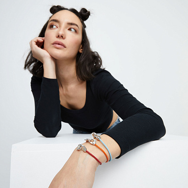 Купить Браслет Ser Inseparable, красный, с серебром - Фото 9