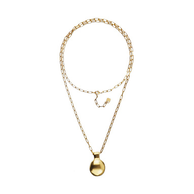 UNOde50 Колье Точка притяжения Gravity, с золотом onesize COL2050ORO0000U, фото 1