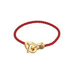 Браслет Ser Inseparable, красный, с золотом