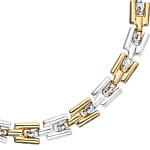 Ожерелье Звенья ROOTS, с серебром и золотом