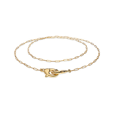 Купить Двойное ожерелье карабин Ser Inseparable, с золотом - Фото 7