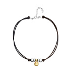 UNOde50 Колье Столкновение Gravity, с серебром и золотом, COL2064OROMTL0U