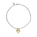 Ожерелье Импульсы Beat, с серебром и золотом