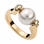 Кольцо Full pearlmoon с золотом