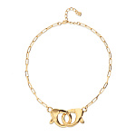 Крупный чокер карабин Ser Inseparable, с золотом