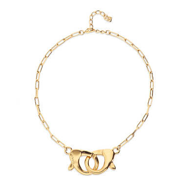 Купить Крупный чокер карабин Ser Inseparable, с золотом - Фото 6