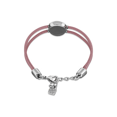 Купить Кожаный браслет глаз Ser Intuitiva с сиреневым кристаллом, с серебром - Фото 7