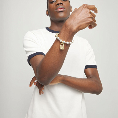 Купить Браслет биколор Beat, с серебром и золотом - Фото 7