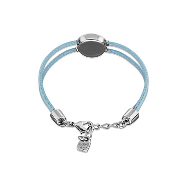 Купить Кожаный браслет глаз Ser Intuitiva с бирюзовым кристаллом, с серебром - Фото 7