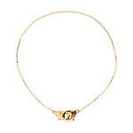 Тонкое ожерелье карабин Ser Inseparable, с золотом