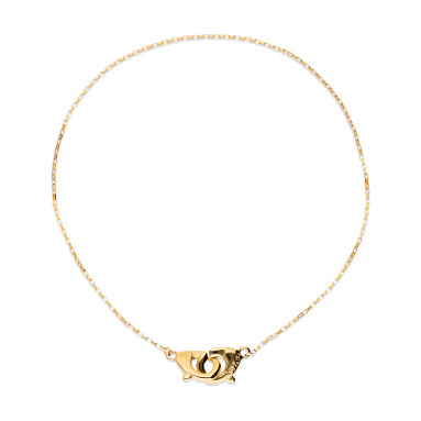 Купить Тонкое ожерелье карабин Ser Inseparable, с золотом - Фото 7