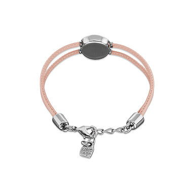 Купить Кожаный браслет глаз Ser Intuitiva со светло-розовым кристаллом, с серебром - Фото 7