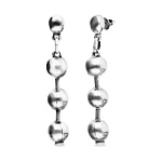 Серьги Многоточие Beat, с серебром