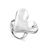 Кольцо Сердце Beat, с серебром