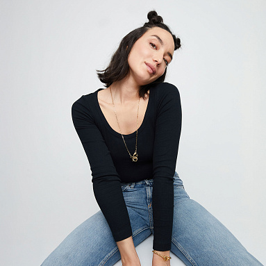 Купить Двойное ожерелье карабин Ser Inseparable, с золотом - Фото 9