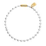 Биколорное ожерелье Beat, с золотом и серебром